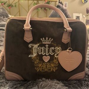 Juicy Couture Brown and Pink Satchel